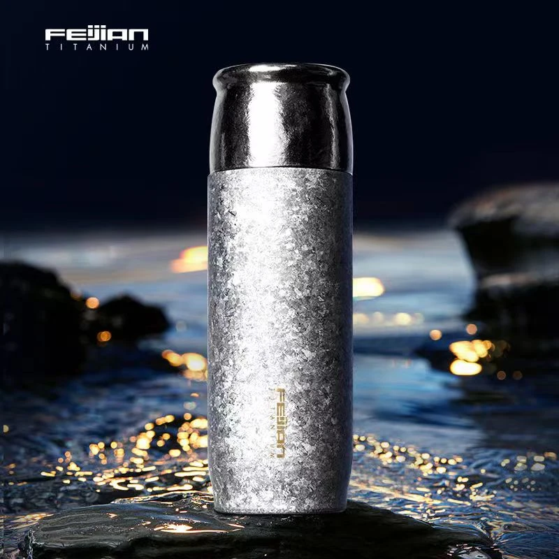 FEIJIAN/飞剑飞剑云动高端焖泡保温杯纯钛保温钛晶随身焖泡茶杯