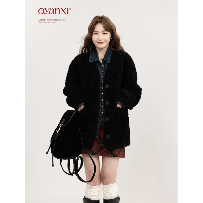 【OYANXI！清清！】JS-240102暖咩咩显瘦短外套