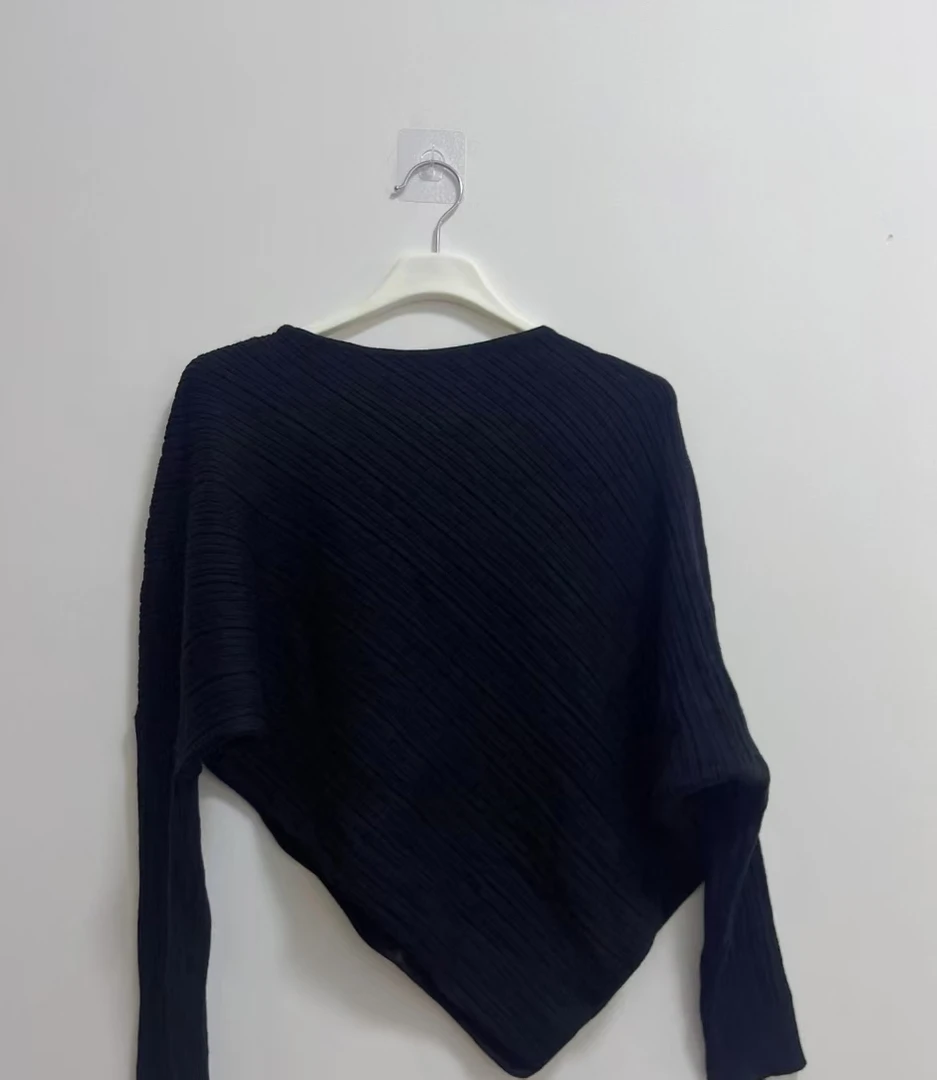 女士气质网纱小衫蕾丝长袖时尚黑色镂空印花设计师重工