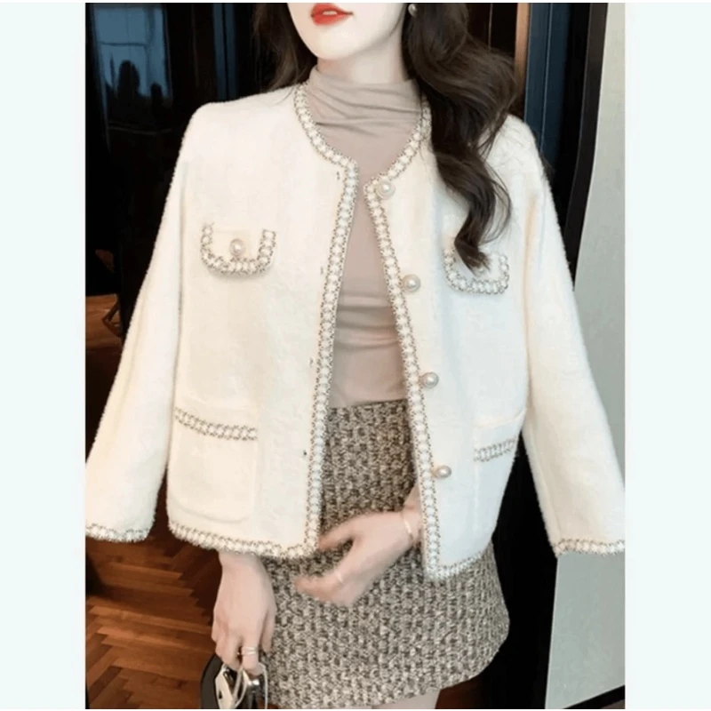 小香风上衣2024秋季女外套洋气小众设计温柔时尚百搭短款外套3307