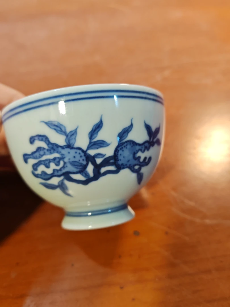 手工手绘青花主人杯