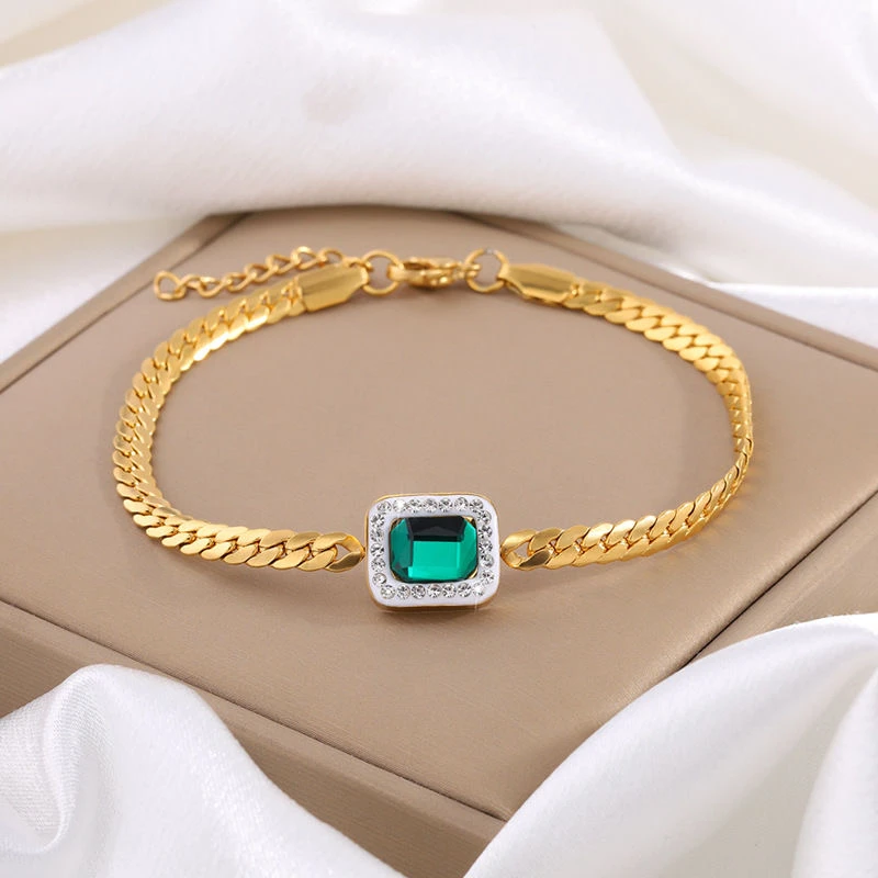 钛钢手链 0096-钛钢手链女百搭高级感欧美轻奢风手链手饰不掉色