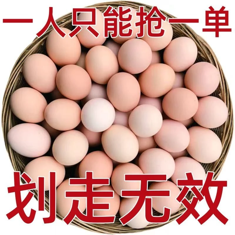 【5.9福利抢】正宗谷物蛋土鸡蛋10-50枚柴鸡蛋农家散养草鸡蛋初生蛋