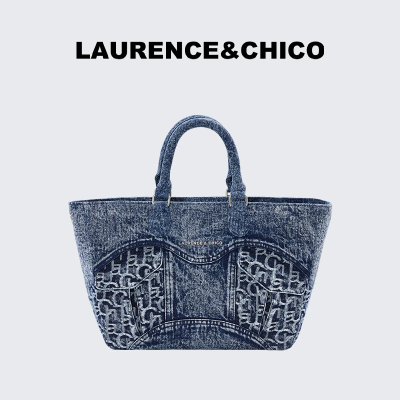 CHICO专属】宝藏款牛仔提花口袋Tote包 C3AE10322130