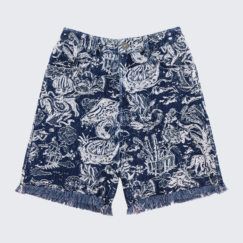 【CHICO专属】时尚天中花园牛仔短裤设计师蓝色 C3AC10115010