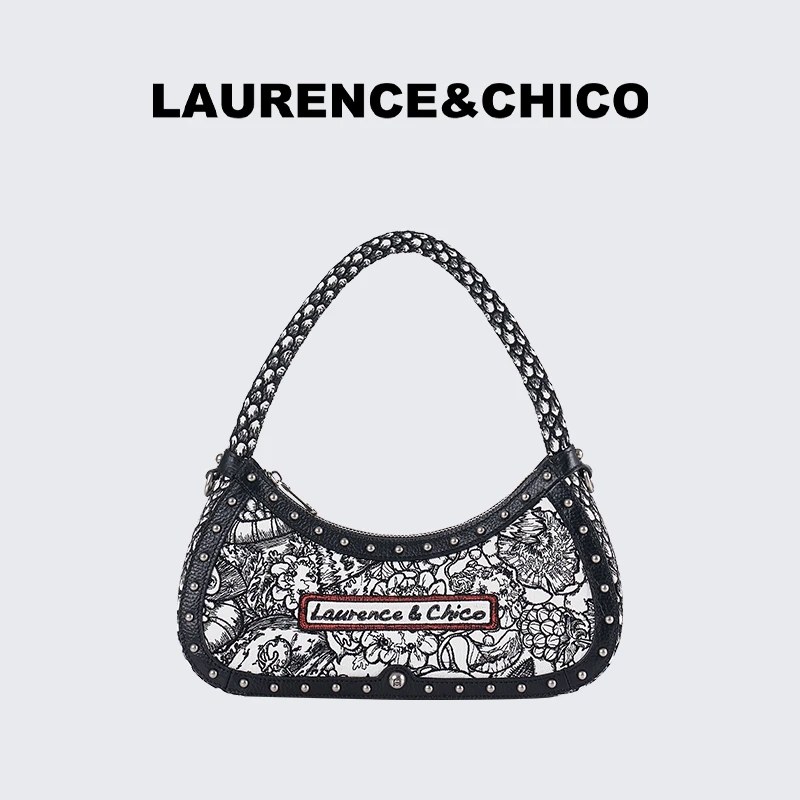 【CHICO专属】时尚潮流Van Dusen Garden 刺绣腋下包20G40411