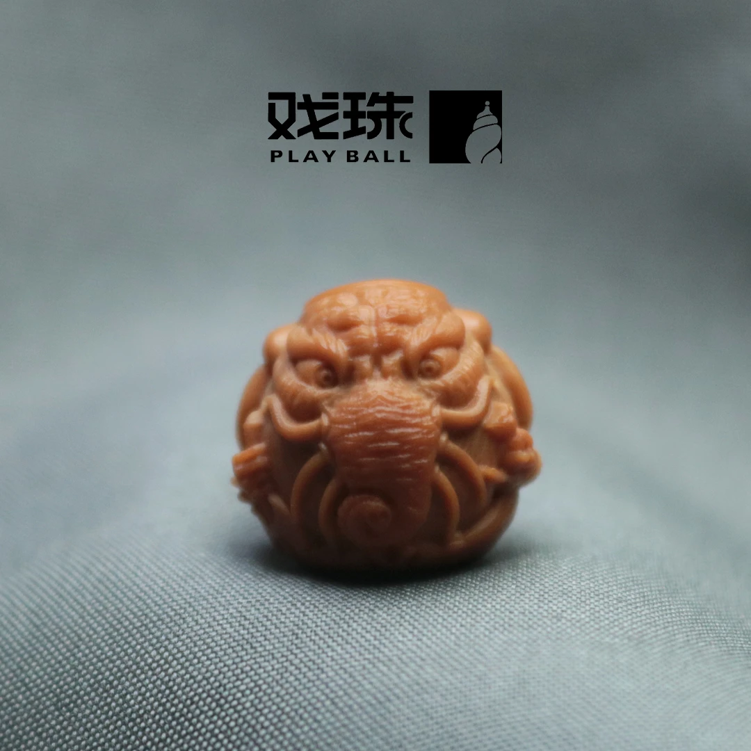 猴头配饰六牙象神空猴子猴头核桃雕刻象神吊坠猴头配饰男礼物配饰