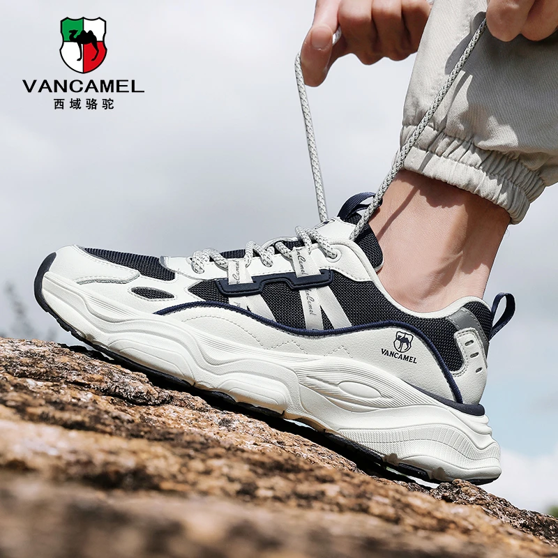 VANCAMEL/西域骆驼情侣运动夜光时尚潮流百搭跑步鞋XYLT001