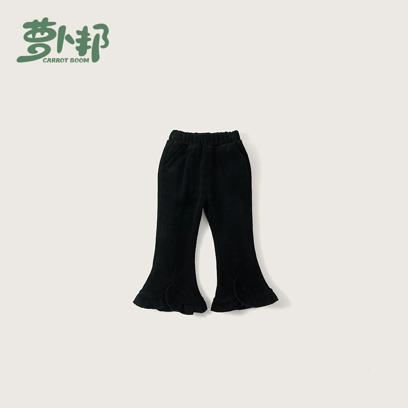 C6156女童秋季裤子2025新款洋气时髦外穿长裤春秋儿童女孩喇叭裤