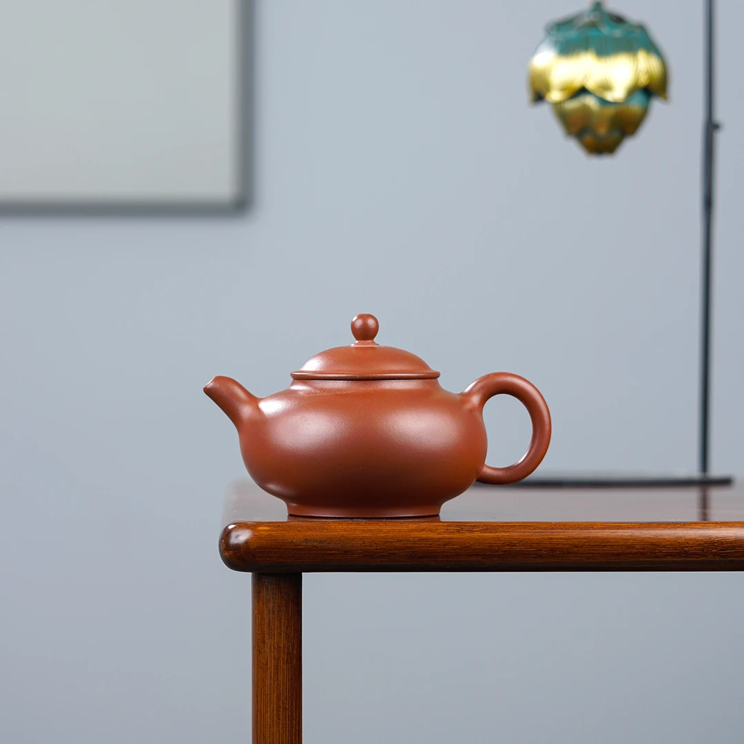 执素「文心藏器」国良款潘壶 红皮龙 约270c 张丽萍全手工制作