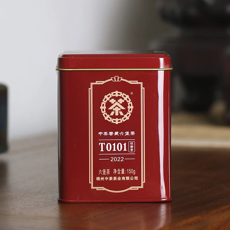 中茶广西梧州六堡茶2022年  T0101六堡茶 一级窖藏黑茶 150克