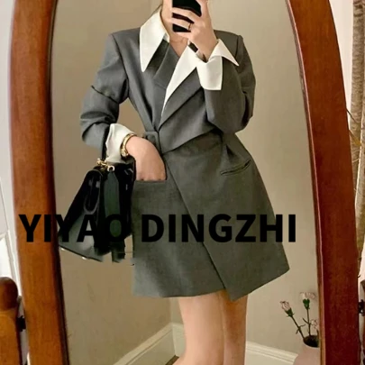亦瑶定制   新款高端时尚休闲女西装外套4CWDD2933