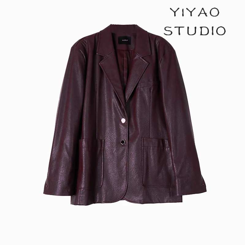 亦瑶定制 秋款轻奢时尚气质显瘦百搭短皮衣3QWYZ1920