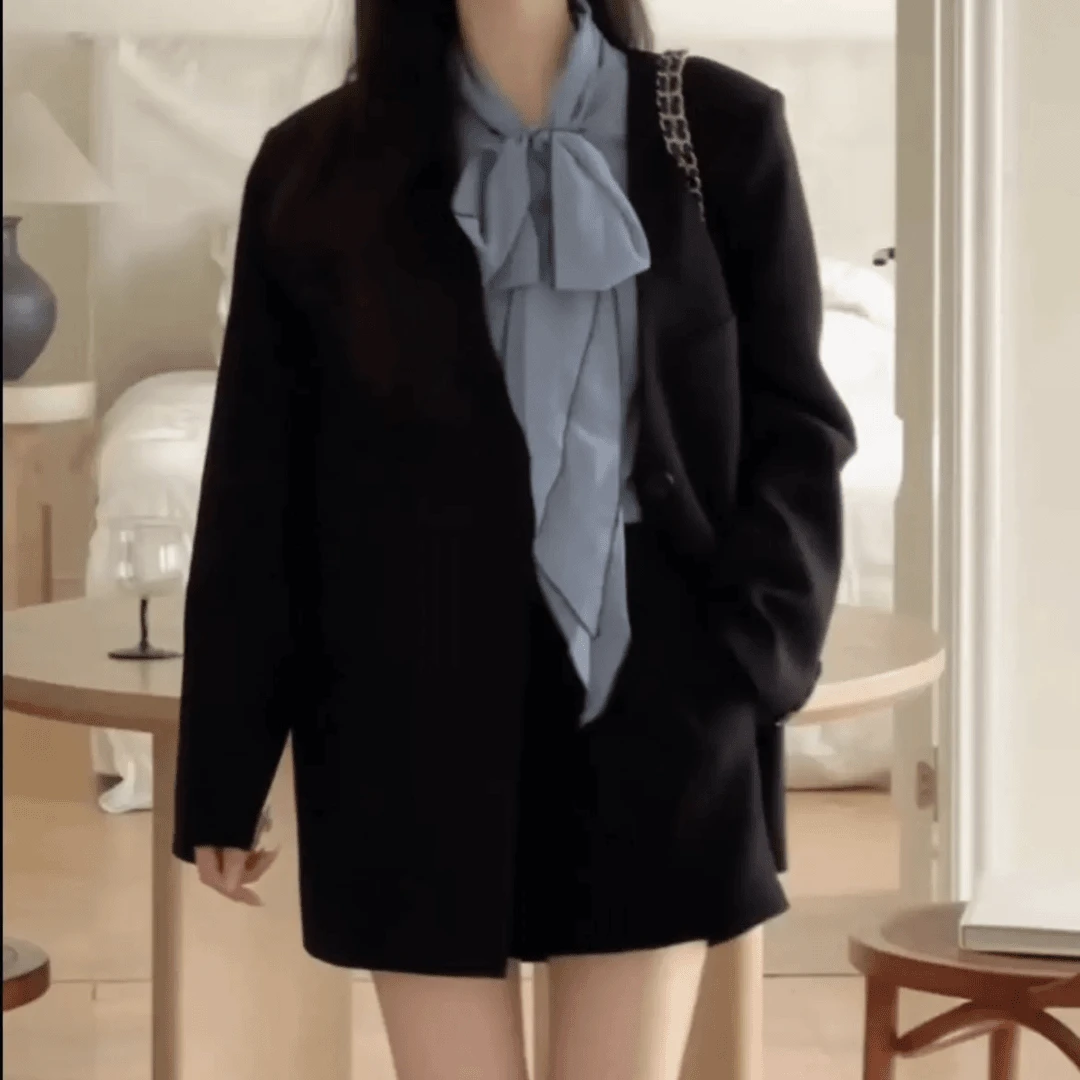 亦瑶定制 西装 新款高端时尚百搭休闲气质款西装外套4CADD3017