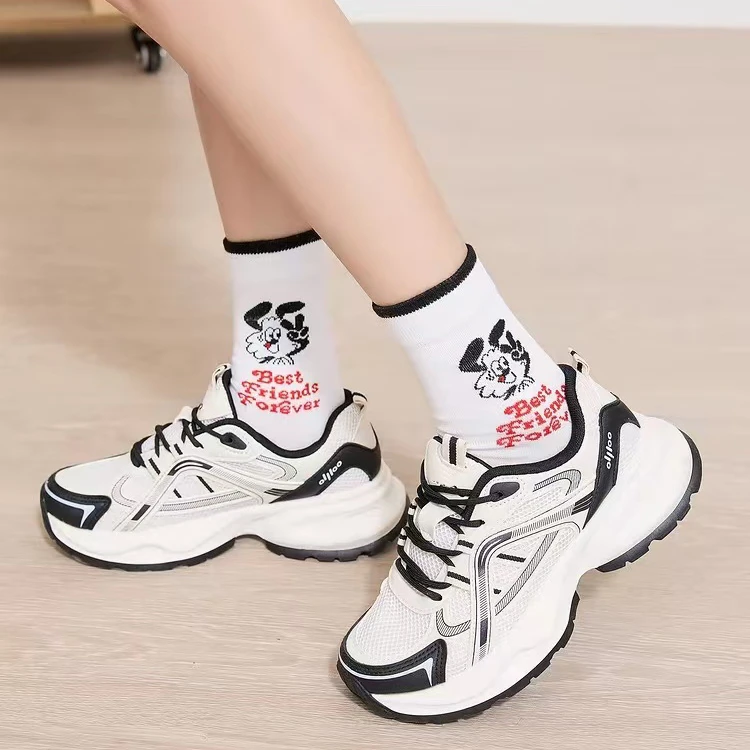 复古老爹鞋女2024秋冬新款百搭轻便跑步鞋厚底透气休闲运动鞋