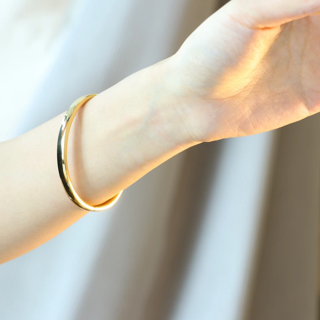 钛钢手镯 蛋面手镯R890