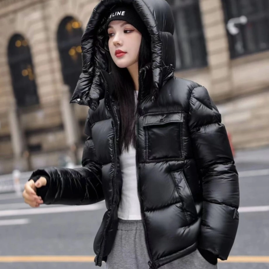 【蜻蜓专属】95白鹅绒（短款*男女同款）升级版连帽百搭黑钻鹅W-58