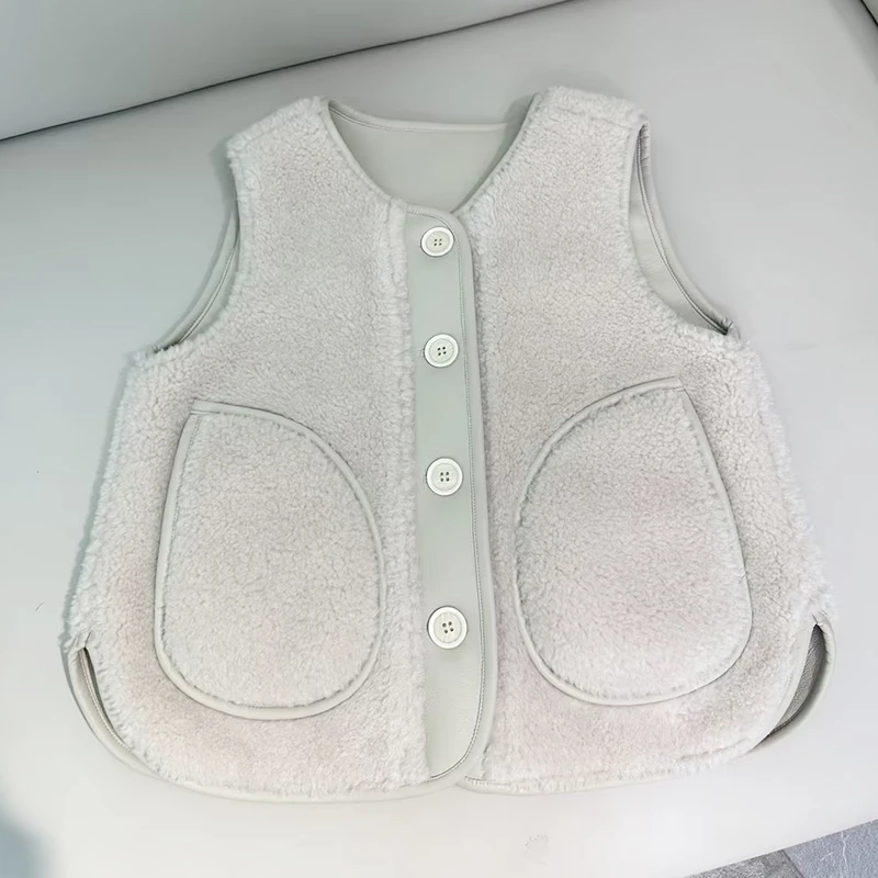 1575女童马甲儿童无袖背心春秋外穿中大童8-15岁洋气时髦保暖秋冬