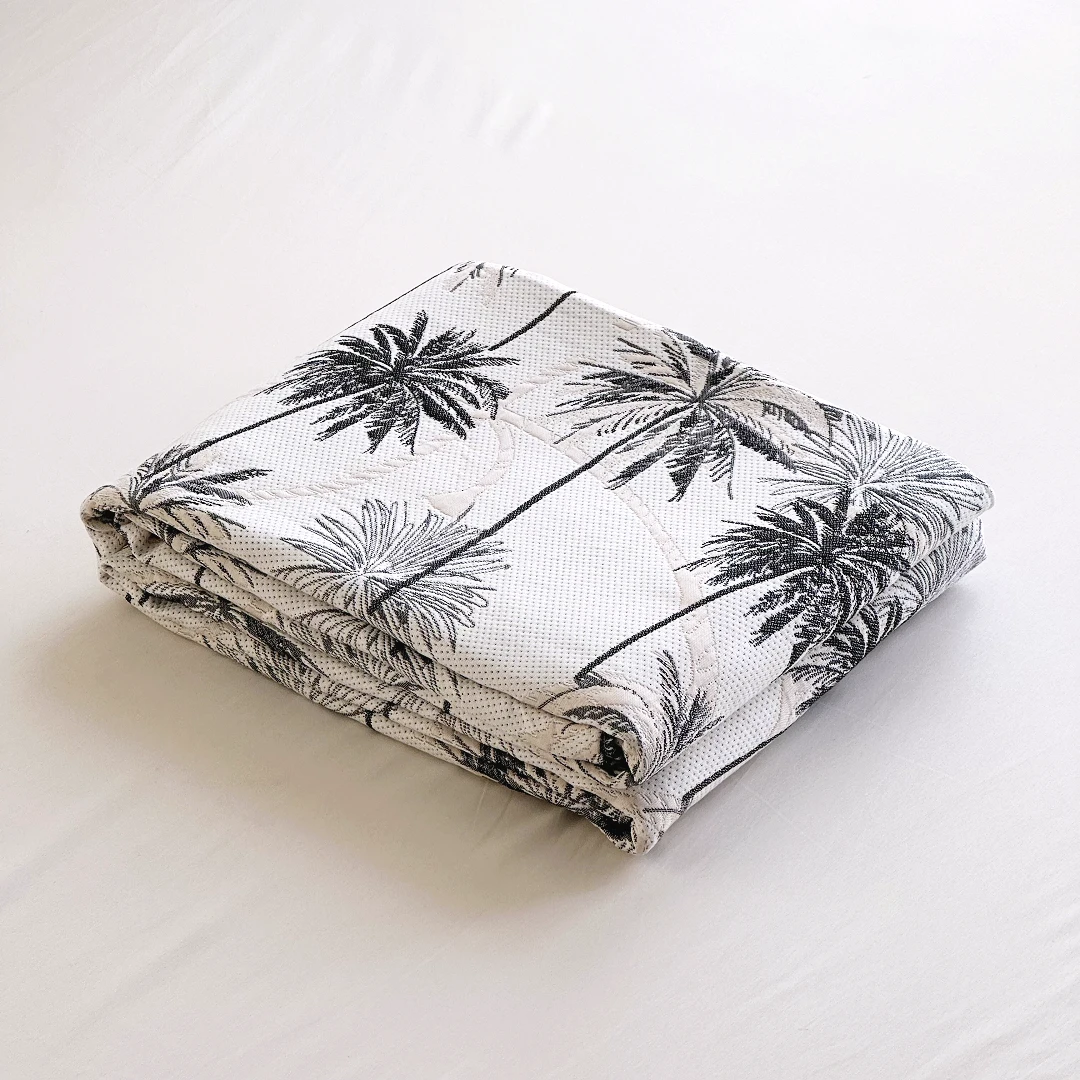 【京かわ会社】冰丝麻四季通用高端软凉席 230*250cm 椰树林