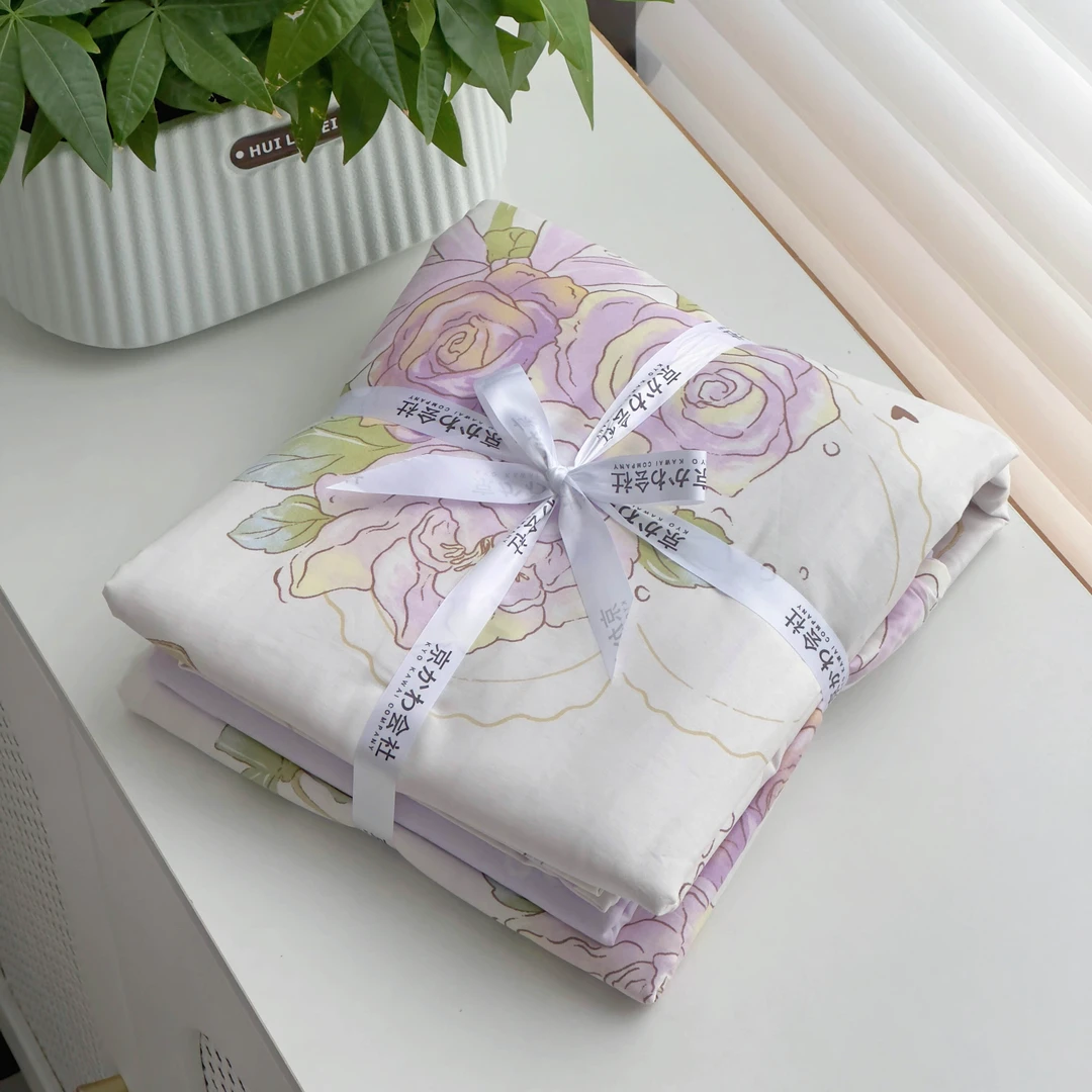 【京かわ会社】全棉四件套简约床  花都丽影