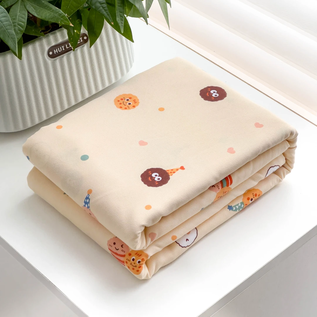 【京かわ会社】双层纱磨毛单双人被套 笑脸