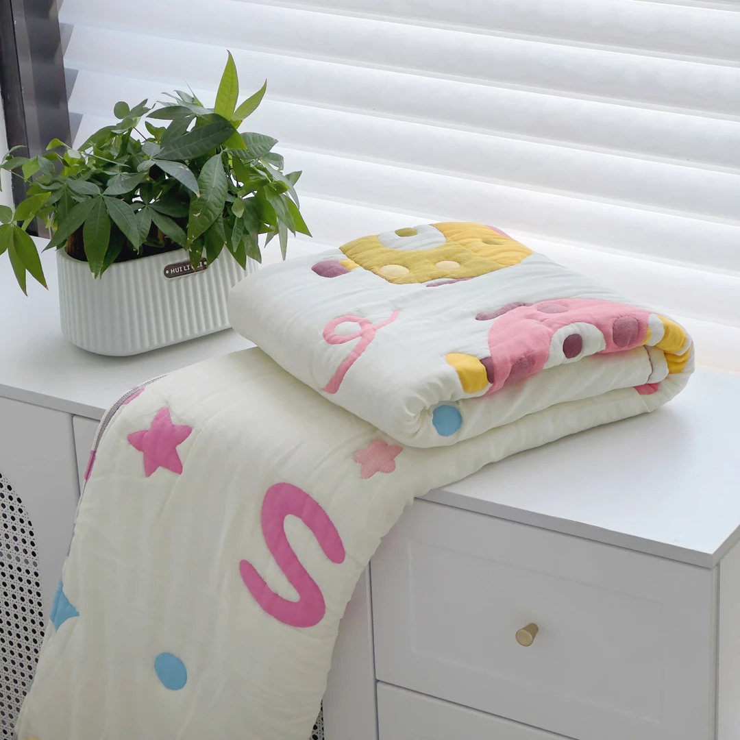 专享【京かわ会社】云柔泡芙被150*200cm 甜点派对