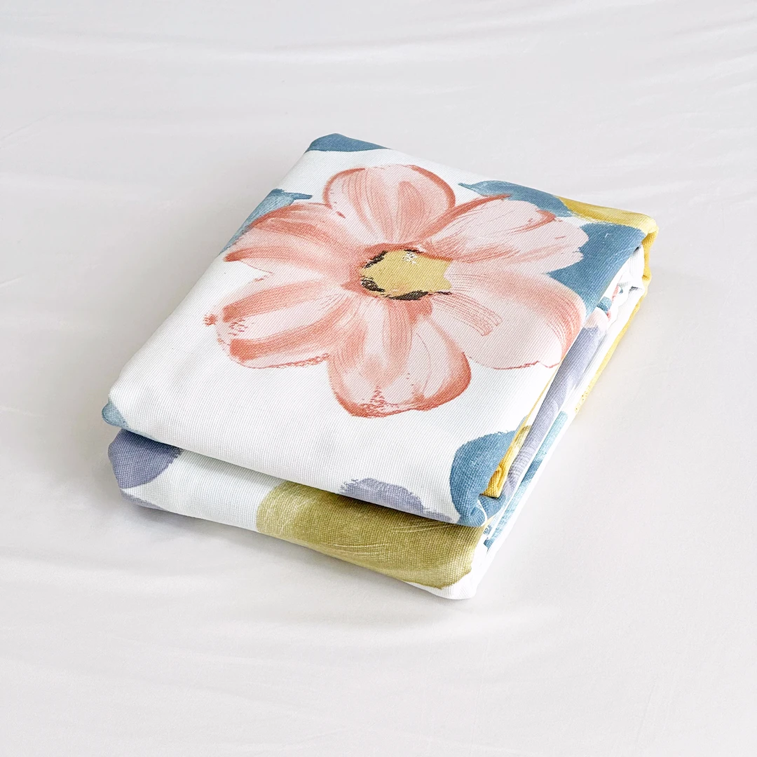 【京かわ会社】纯棉 加厚细纱汉麻帆布双人床单 220*245cm 万花园