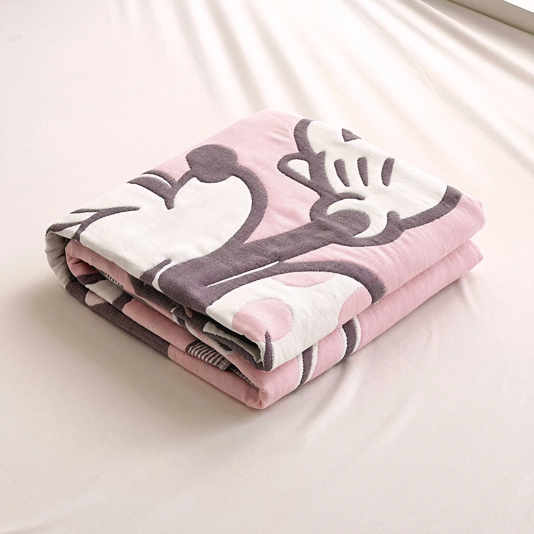 【京かわ会社】多层纱布面包被120*150cm 蜜桃米妮