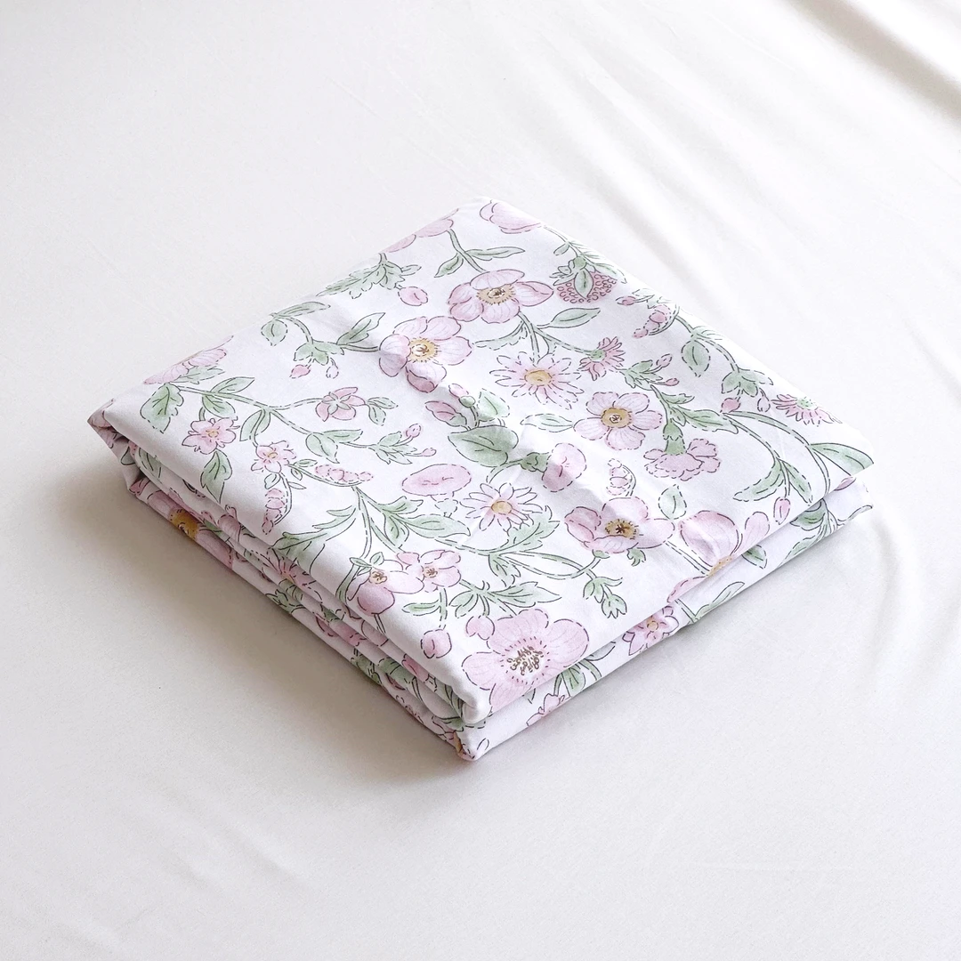 【京かわ会社】全棉80支匹马棉被罩160*210cm冷雾花茶