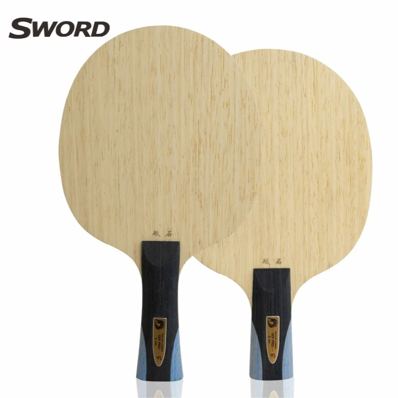 Sword/世奥得龙标砥石底板采用新型蓝色聚芳酯混编纤维弧圈板