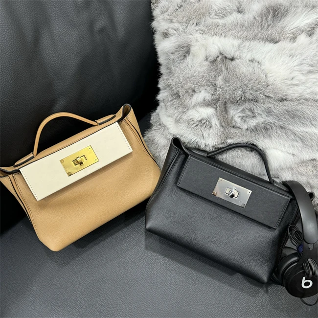 MINI双耳朵单肩斜跨包高定同源皮 单肩斜挎多种背法   直播同价