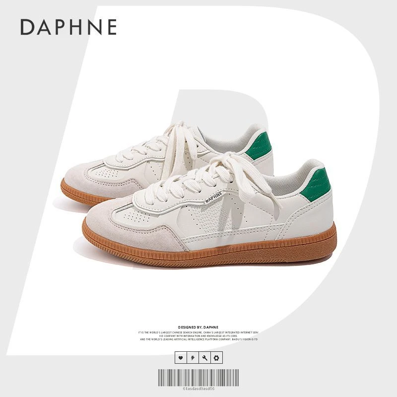 Daphne/达芙妮2025春季德训鞋透气小白鞋女百搭低帮潮鞋时尚休闲