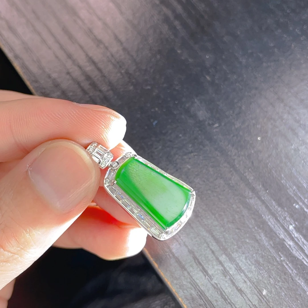 【闪购商品】翡翠颈饰银S925镶嵌24