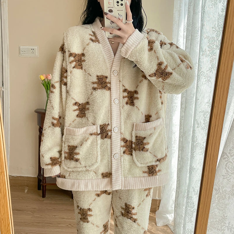 【亏本清仓】冬季怀孕期加厚加绒珊瑚绒月子服秋冬款产后哺乳女春秋