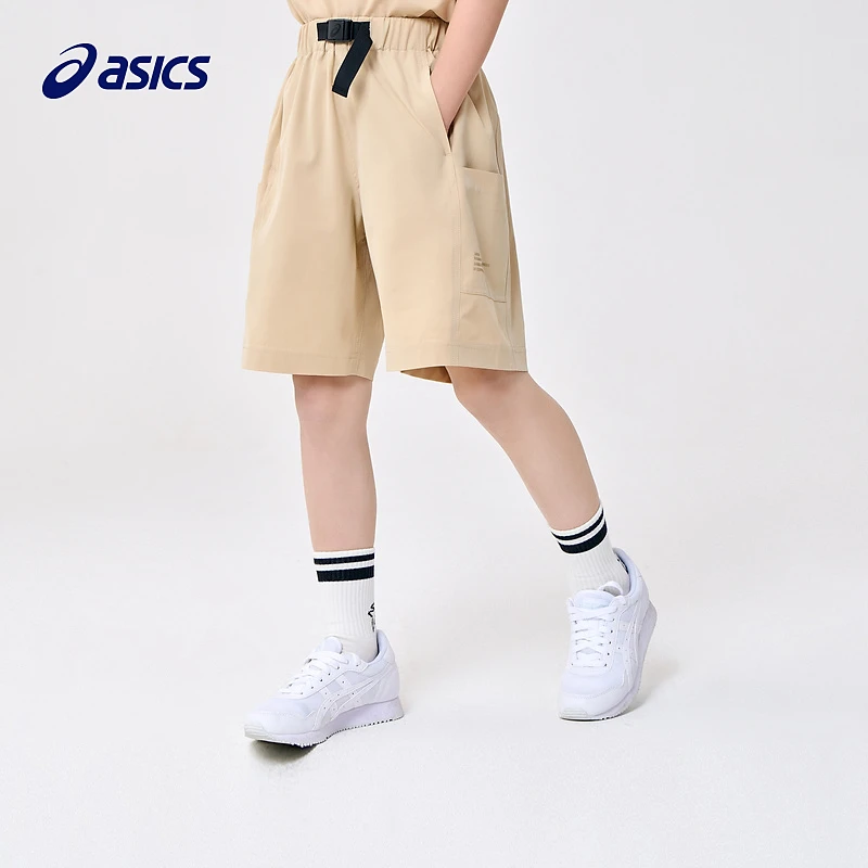 Asics亚瑟士儿童装男童夏季宽松休闲潮流工装短裤332231095042