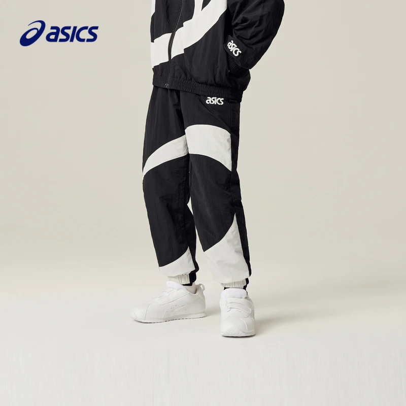 【A】ASICS亚瑟士儿童运动长裤春薄款时尚束脚黑色裤333221083166