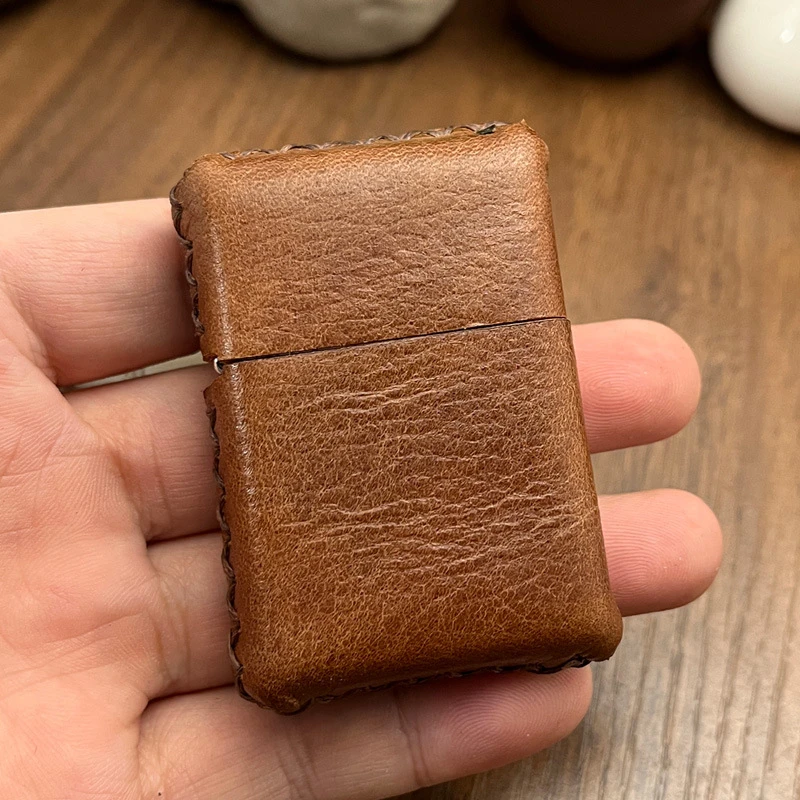 佐罗盔甲902S煤油打火机皮套打火机皮壳疯马皮牛皮保护套耐用设计