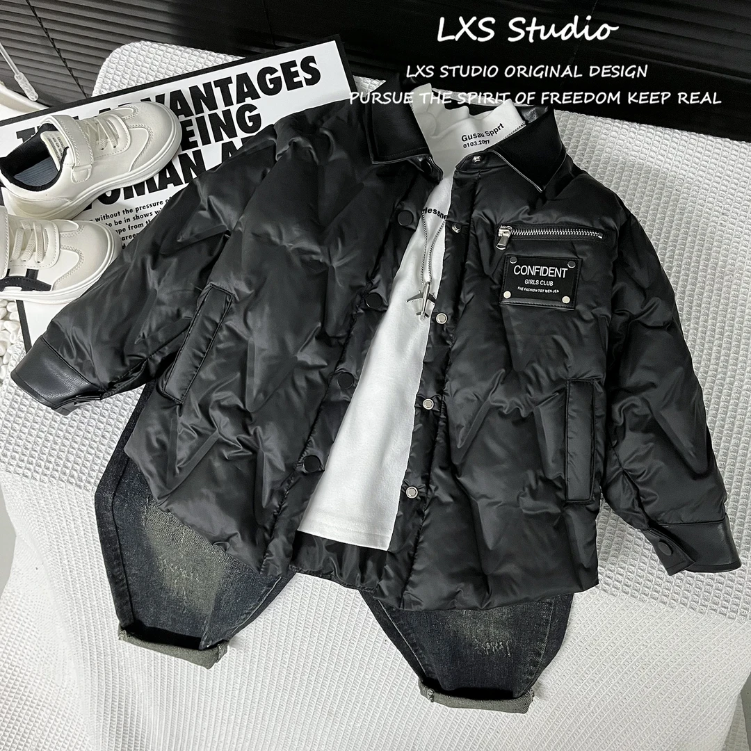 舅舅3号店童装2冬季新款外套韩版百搭加厚潮流爆款外套 L5552023