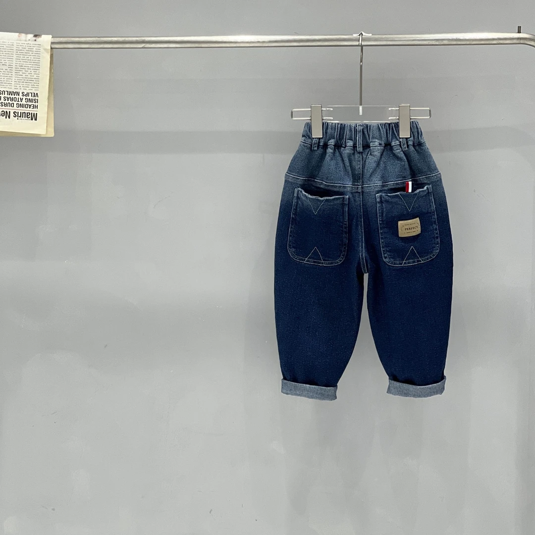 舅舅严选3号店童装儿童春秋款韩版休闲渐变色百搭牛仔裤 T22629