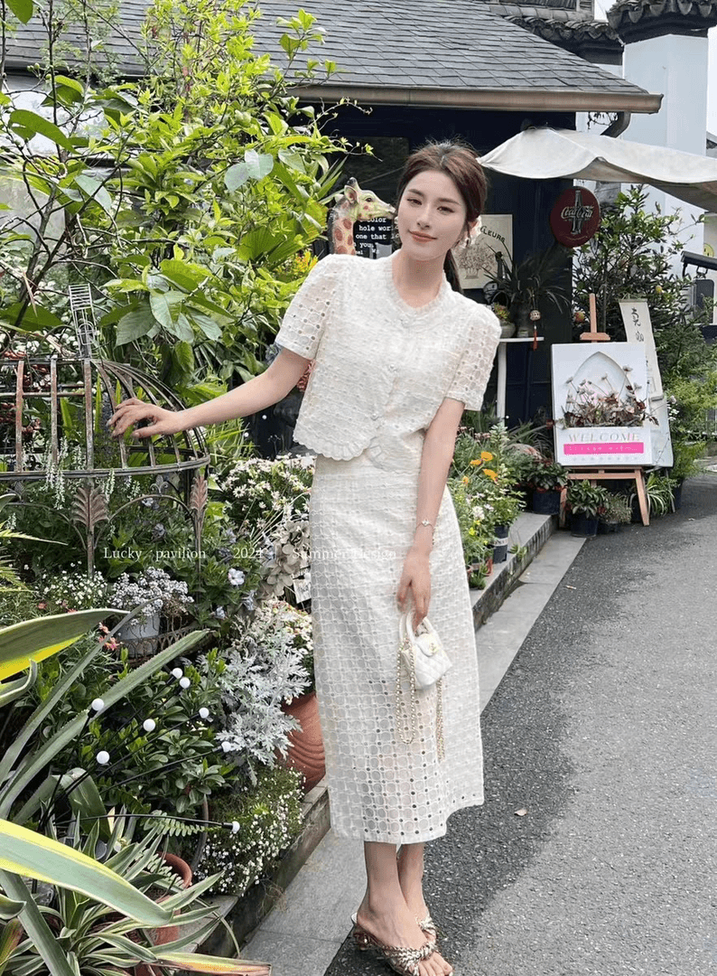 32 法式气质复古女装时尚小香风套装