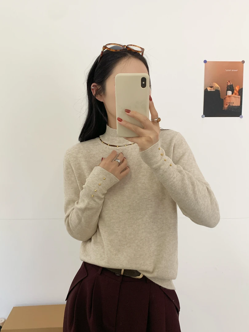 5833 秋冬洋气减龄内搭打底衫