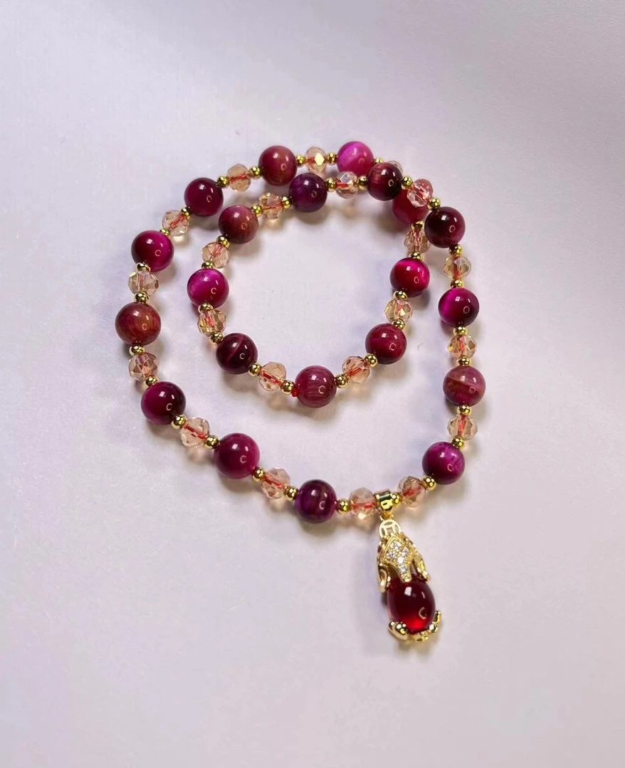 时尚貔宝红珠手链