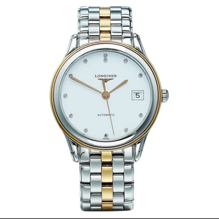 99新 Longines/浪琴 军旗774/35.6mm/自动机械男士腕表