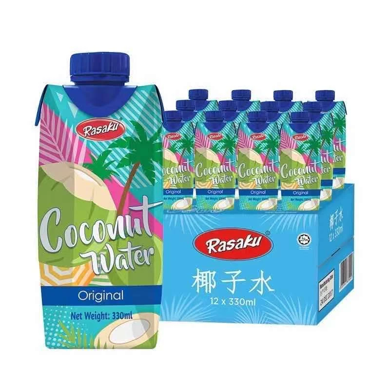 RASAKU/家之味马来西亚进口椰汁椰青原味水果饮料330ml整箱椰子水