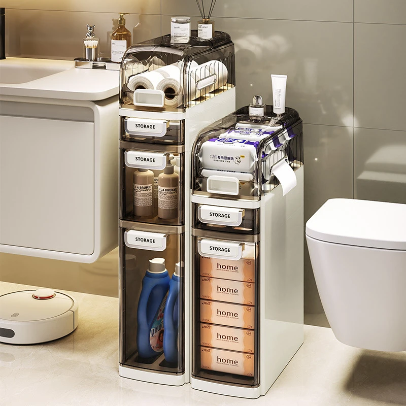 卫生间置物架浴室夹缝柜洗手间多层收纳柜厕所储物柜马桶侧边柜窄