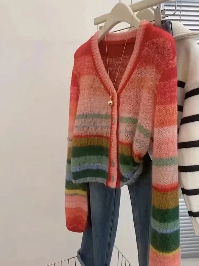 周小姐服饰针织时尚拼色59