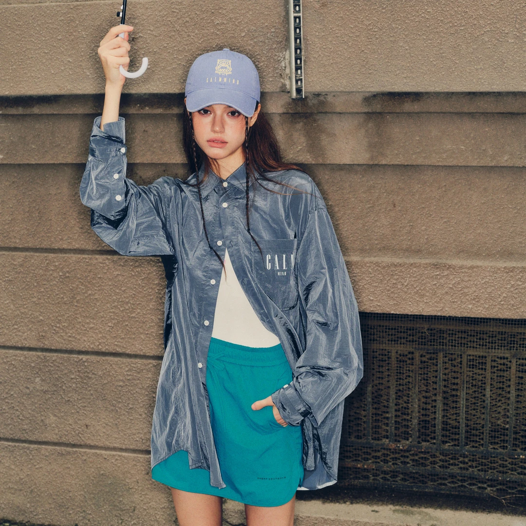 CALMMIND基础肌理防晒衬衫小怪兽时尚潮流秋季