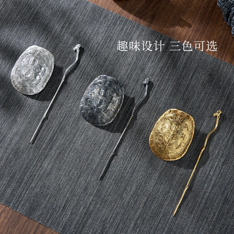 归银堂足银手工银茶则茶针富甲一方高档茶道茶具配件GS-YTZ230401