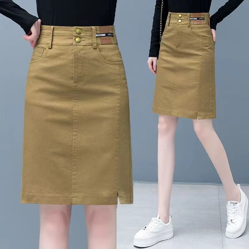 短裙女春夏新款半身裙女2025年高腰显瘦包臀裙时尚百搭a字一步裙