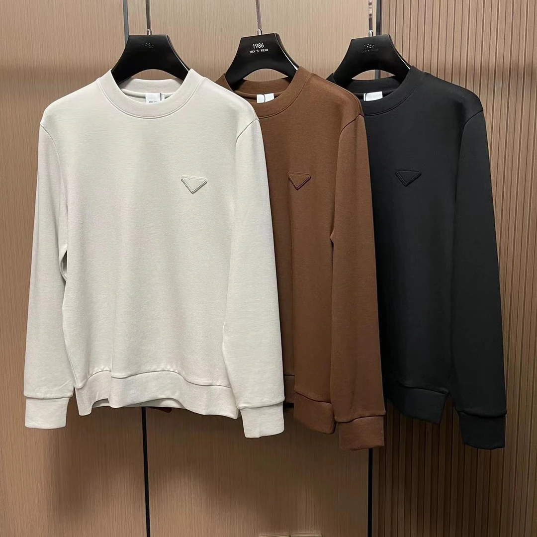 【爵派尔】男士秋冬新款zb867高品质设计感休闲百搭净版三角标卫衣
